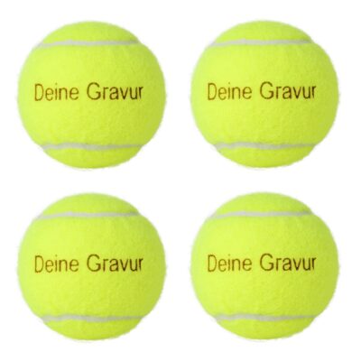 Tennisball (4 Stk.) mit Gravur