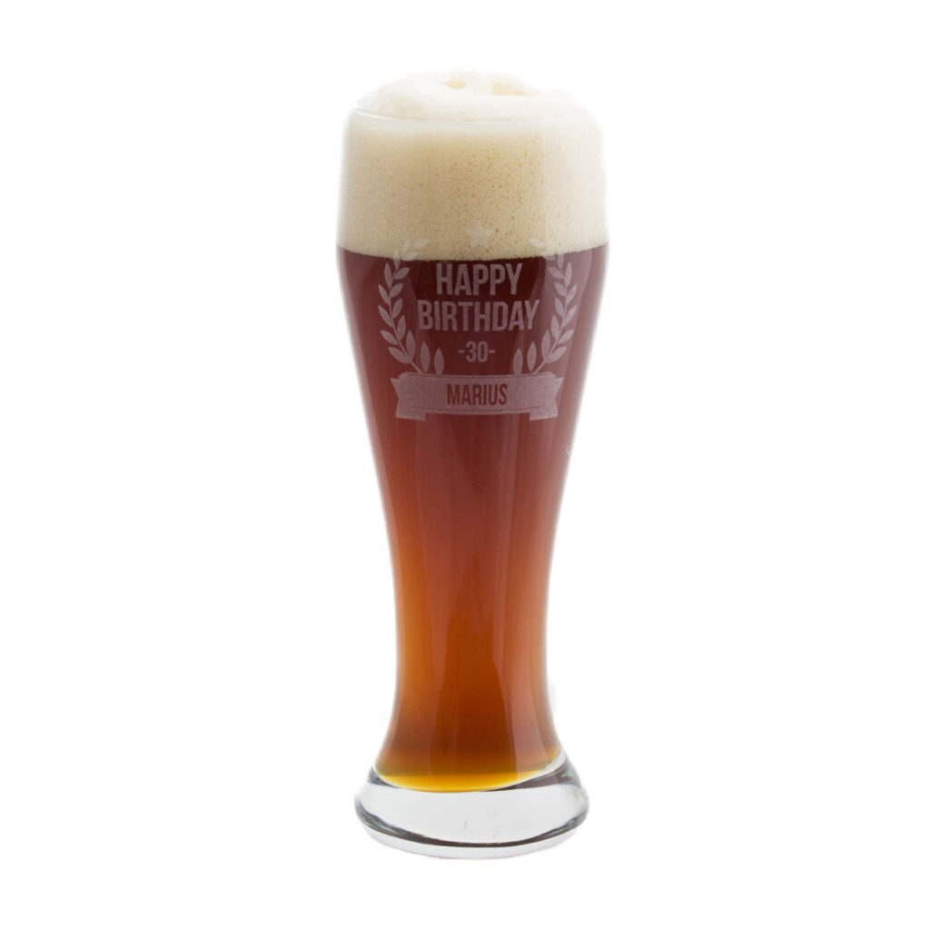 Weibierglas Mit Gravur